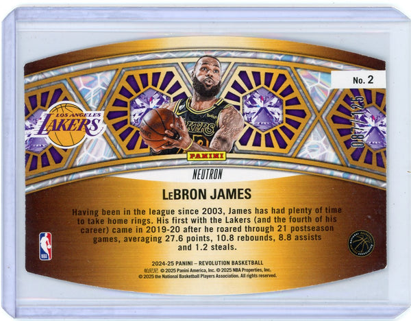 LeBron James - 2024-25 Panini Revolution Neutron Ring Bearers 087/125