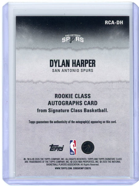 Dylan Harper - 2025-26 Topps Signature Class Rookie Auto RCA-DH
