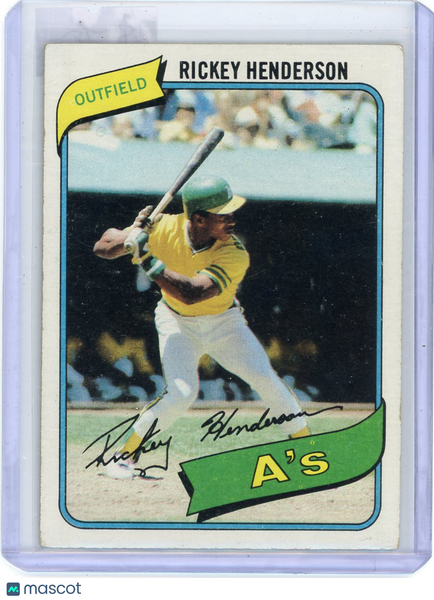 Rickey Henderson - 1980 Topps Rookie #482