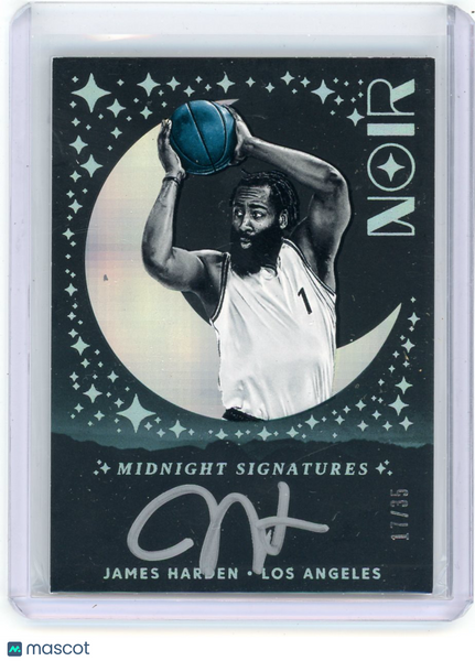 James Harden - 2025-26 Panini Noir Auto Midnight Signatures 17/35 MNS-JHB
