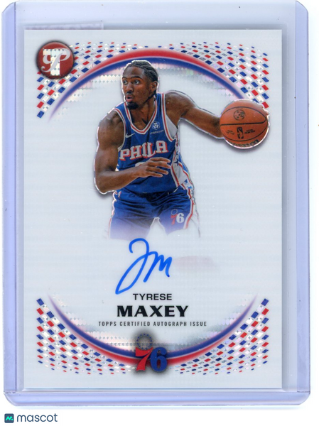 Tyrese Maxey - 2025-26 Topps Pristine Basketball Auto Pulsar Refractor PA-TM