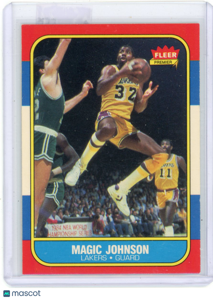 Magic Johnson - 1986 Fleer Basketball #53 Lakers