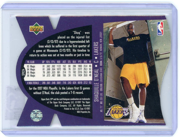Shaquille O'Neal - 1997 Upper Deck SPx Basketball SPX24 Lakers