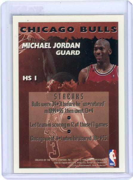 Michael Jordan - 1996 Topps Basketball Finest Hot Stuff HS-1