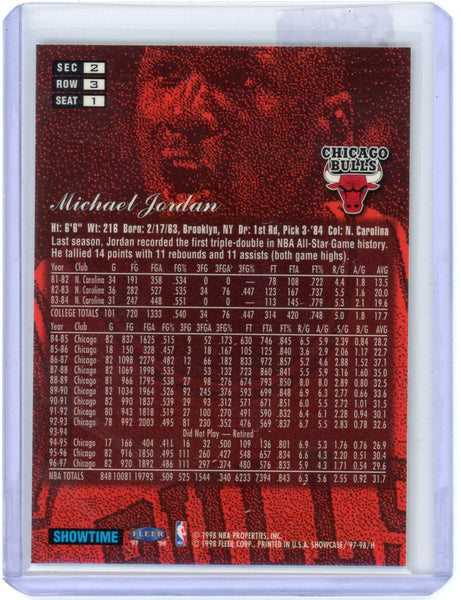 Michael Jordan - 1998 Flair Showcase Fleer Row 3