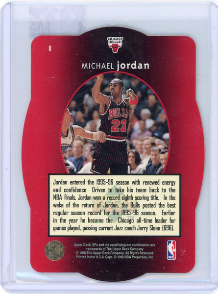 Michael Jordan - 1996 Upper Deck SPx Die Cut #8