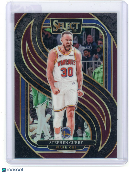 Stephen Curry - 2024-25 Panini Select Premier Maroon 086/175 #143