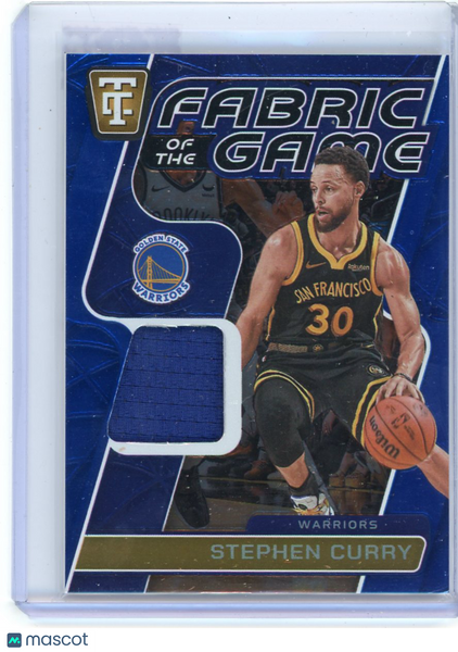 Stephen Curry - 2024-25 Panini Totally Certified Blue 34/49 Fabric of the Game
