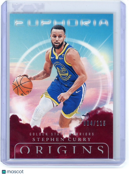 Stephen Curry - 2024-25 Panini Origins Basketball 004/115 Euphoria Maroon