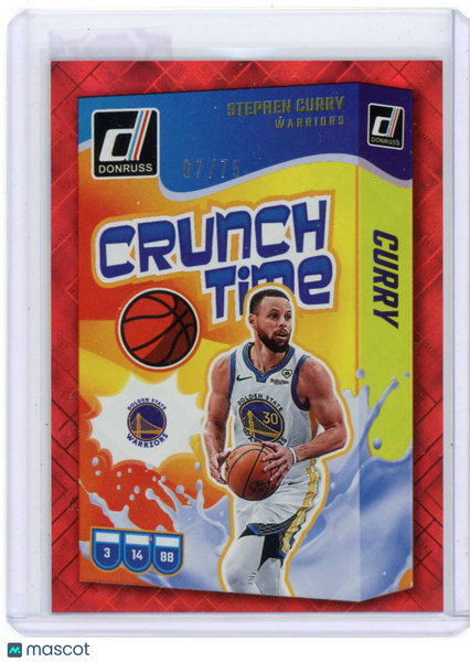 Stephen Curry - 2024-25 Panini Donruss Crunch Time Red Laser 67/75