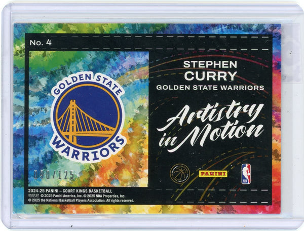 Stephen Curry - 2024-25 Panini Court Kings 090/125 Artistry in Motion