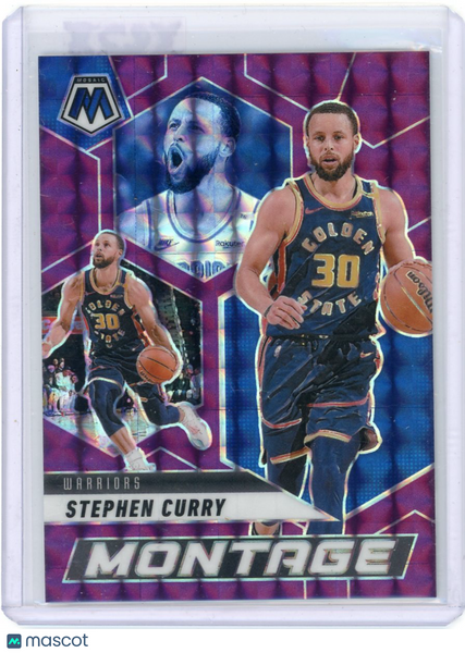 Stephen Curry - 2024-25 Panini Mosaic Purple Montage 40/99