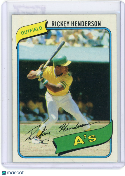 Rickey Henderson - 1980 Topps Rookie #482