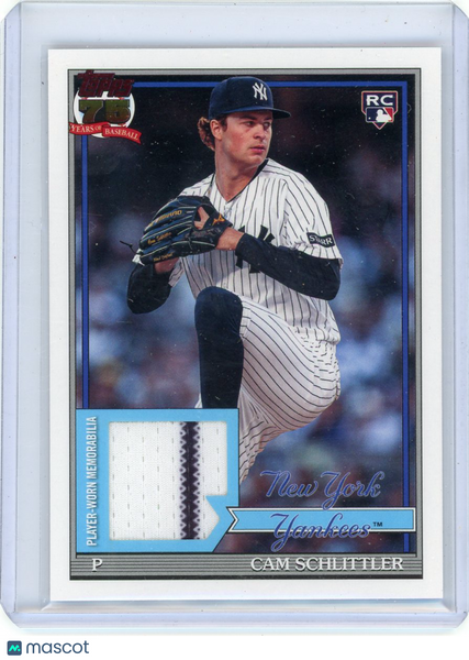 Cam Schlittler 2026 Topps Baseball Rookie 1991 Relic Memorabilia Jersey 91RU-CSR