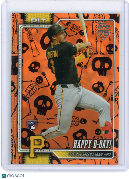 Konnor Griffin 2026 Topps Update Series Happy B-Day Skeleton Rookie 13/50 US246