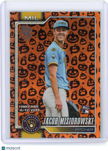 Jacob Misiorowski 2026 Topps Update Series Jack o Lantern Pumpkins Rookie US136