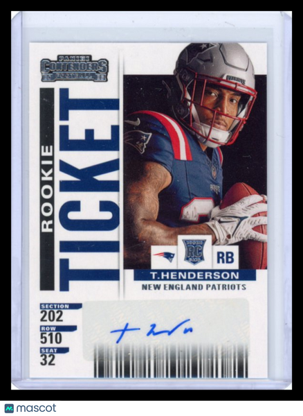 TreVeyon Henderson - 2026 Panini Select Football Rookie Ticket RC