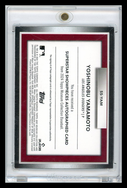 Yoshinobu Yamamoto - 2024 Topps Museum Collection Superstar Showpieces RC 17/25