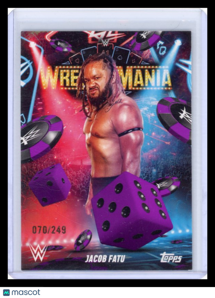 Jacob Fatu - 2025 Topps WWE WrestleMania 41 Purple 070/249