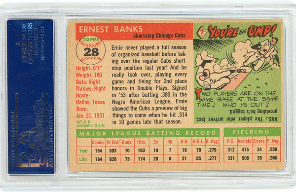 Ernie Banks - 1955 Topps #28 PSA 5
