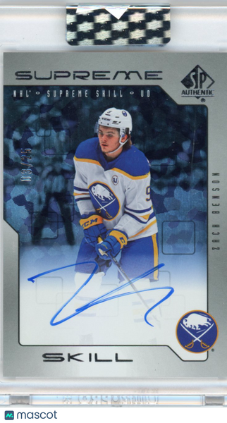 Zach Benson - 2023-24 Clear Cut Hockey Supreme Skill Rookie Auto /25