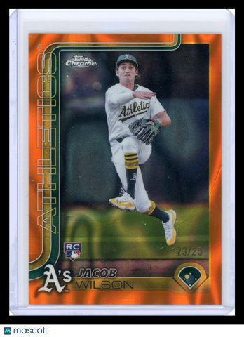 Jacob Wilson - 2025 Topps Chrome Orange RC 23/25