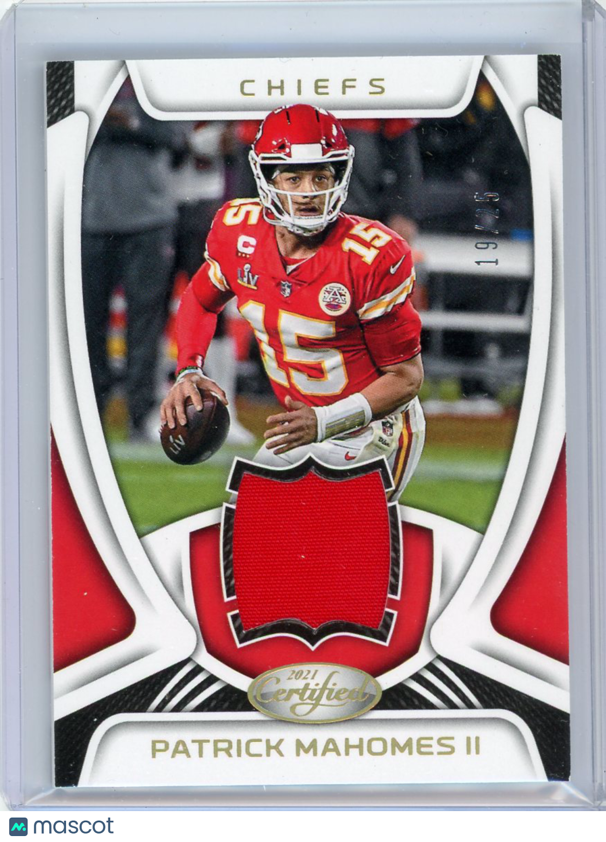 Patrick Mahomes II - 2021 Panini Certified Football 19/25 Jersey Patch M-PM
