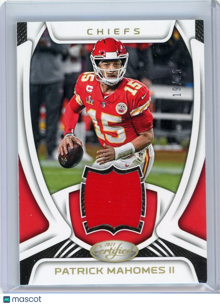 Patrick Mahomes II - 2021 Panini Certified Football 19/25 Jersey Patch M-PM