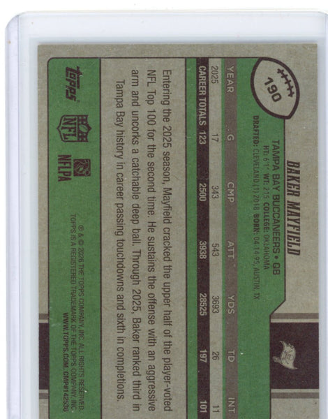 Baker Mayfield 2026 Football Topps Vintage Stock /99