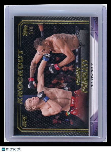 Paddy Pimblett - 2024 Topps UFC Knockout Black 1/8 #12