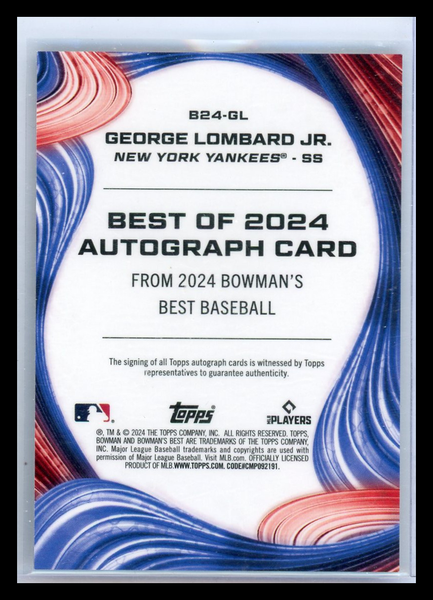 George Lombard Jr. - 2024 Topps Bowman's Best