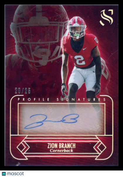 Zion Branch - 2026 Panini Silhouette Football Profile Signatures 20/25