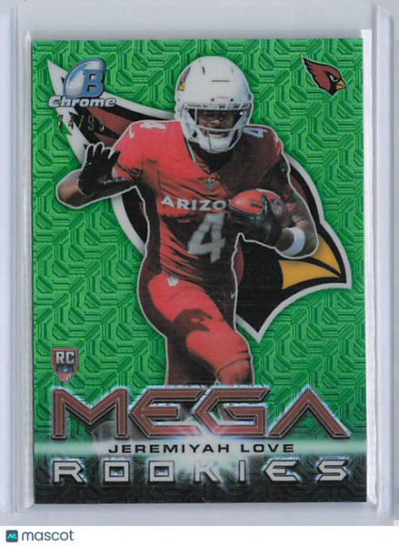 Jeremiyah Love - 2026 Bowman Chrome Green Mojo Mega Prospects /99
