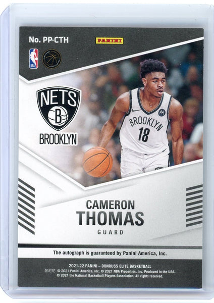 Cameron Thomas - 2021 Panini Court Kings Pen Pals Purple RC 16/25