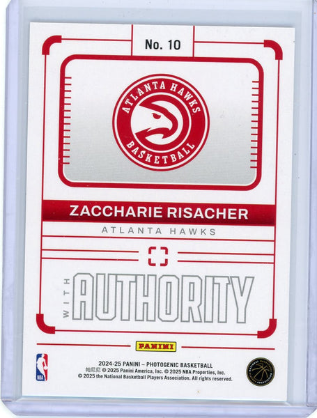 Zaccharie Risacher - 2024-25 Panini Photogenic Authority Rookie Maze 5/25 2025