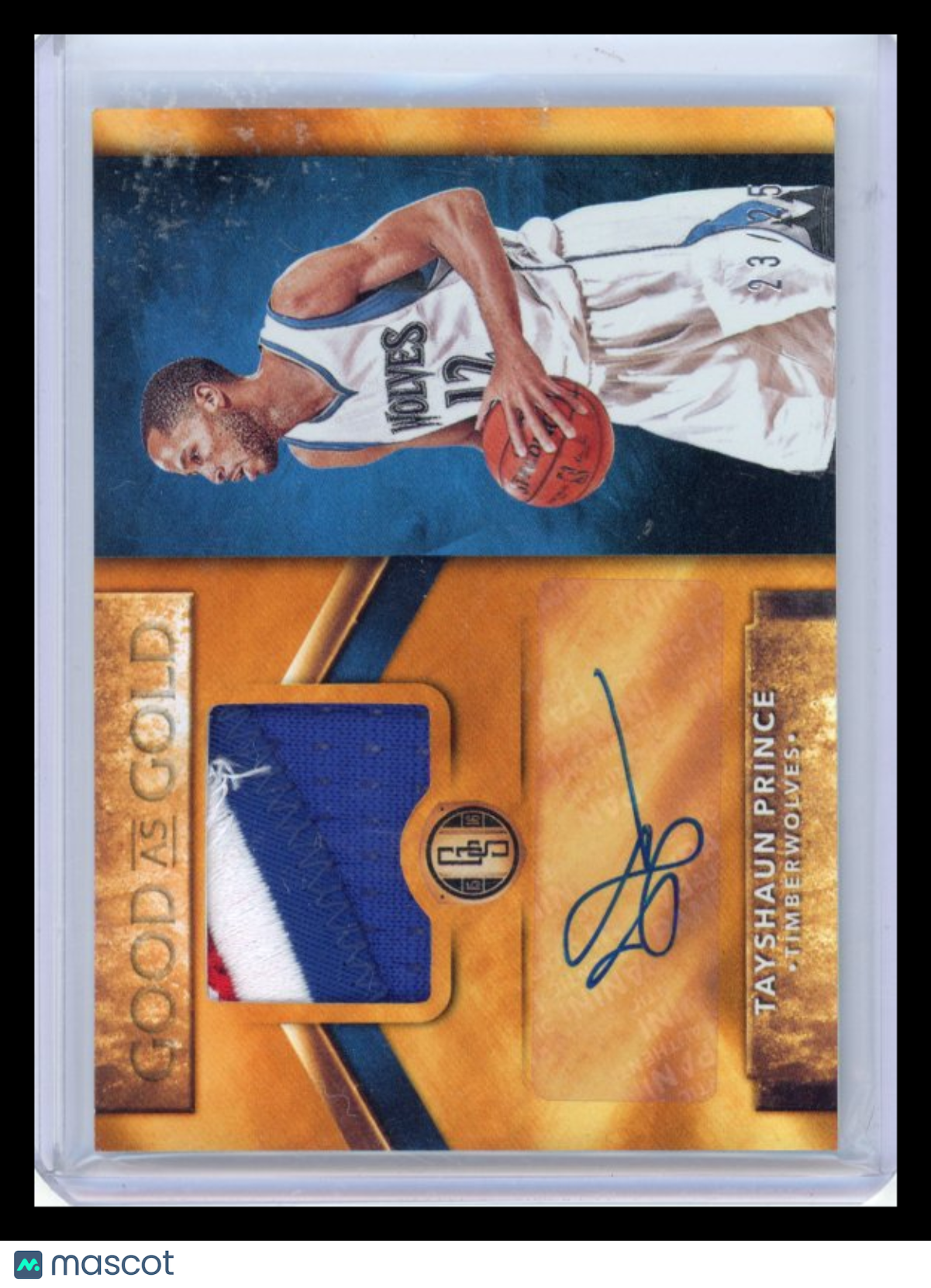 Tayshaun Prince - 2015-16 Panini Gold Standard Patch Auto 23/25