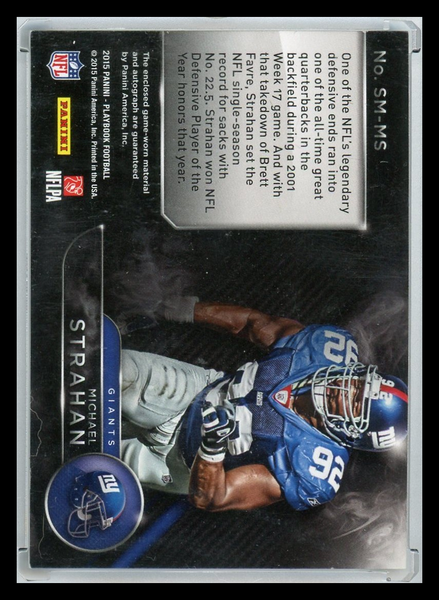 Michael Strahan - 2015 Panini Playbook Autograph Patch