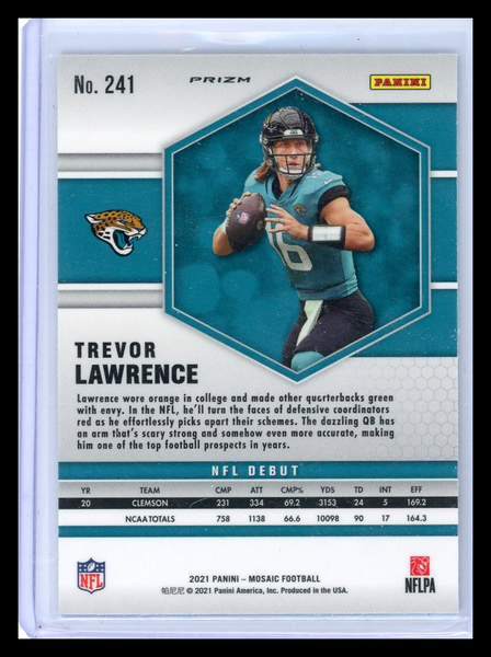 Trevor Lawrence - 2021 Panini Mosaic Prizm Football RC