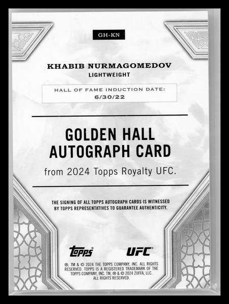 Khabib Nurmagomedov - 2024 Topps Royalty UFC 17/49