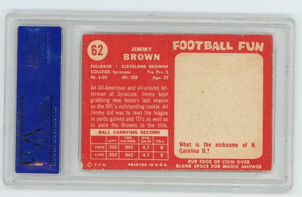 Jim Brown - 1958 Topps Rookie #62 PSA 5