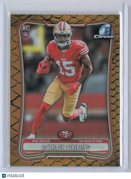 De'Zhaun Stribling - 2026 Bowman Chrome Gold Reptillian /50