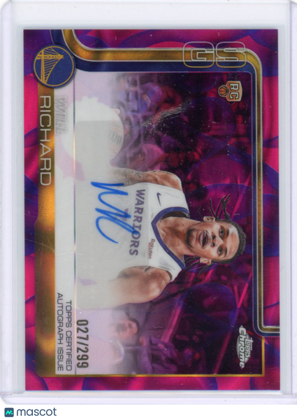 Will Richard 2025-26 Topps Chrome Update Lava Lamp Auto /299