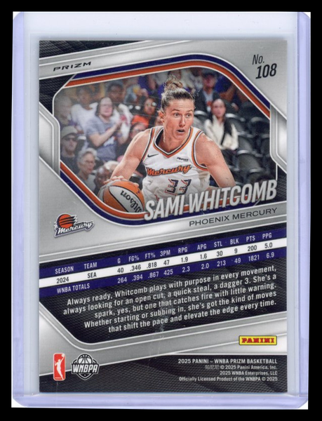 Sami Whitcomb - 2025 Panini Prizm WNBA Snakeskin