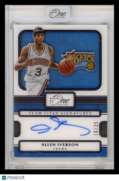Allen Iverson - 2023 Panini One and One Team Titan Signatures Auto 10/25