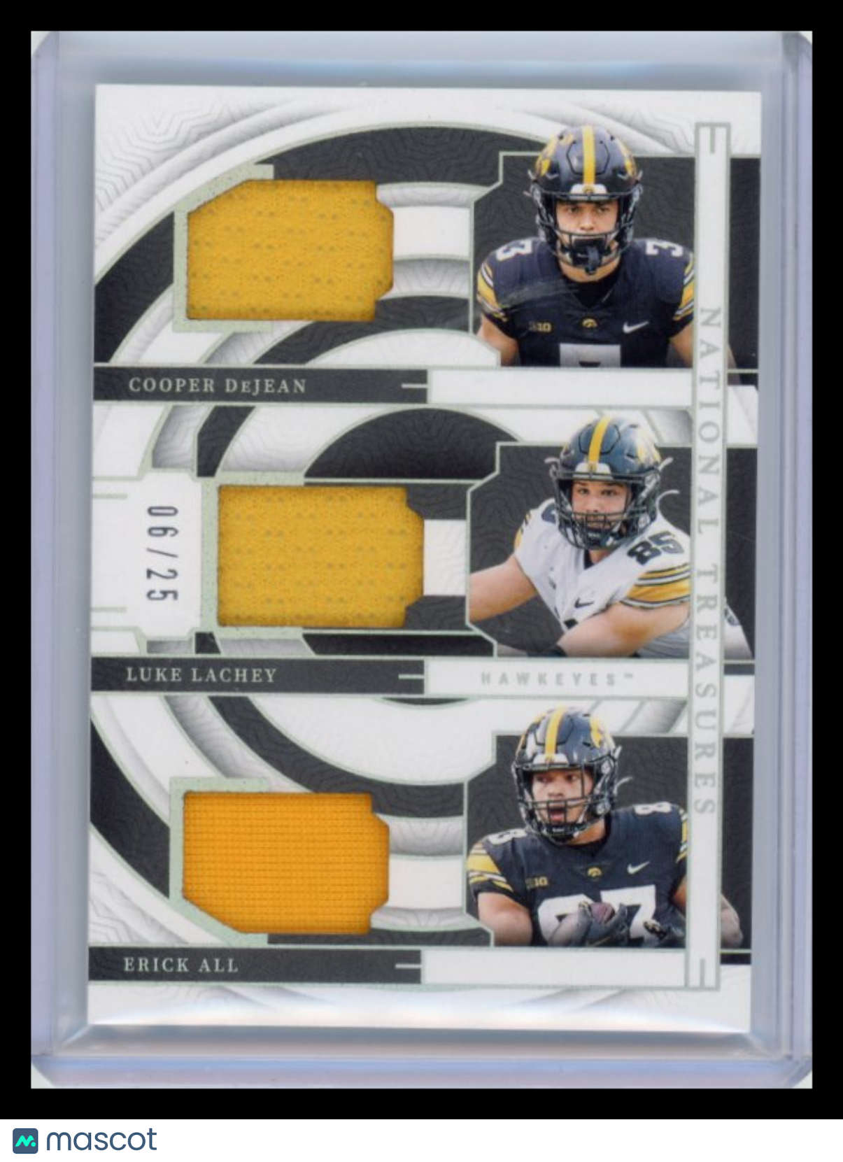 Cooper DeJean Erick All Luke Lachey - 2024  National Treasures Triple Jersey /25