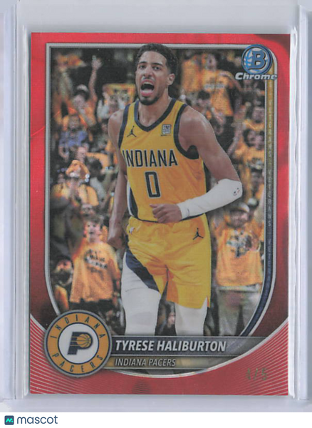 Tyrese Haliburton - 2025-26 Bowman Chrome Red Lava /5
