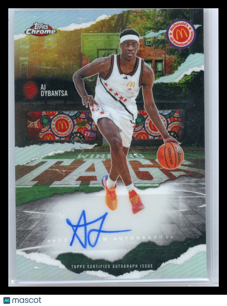 AJ Dybantsa - 2025 Topps Chrome McDonald's All American Winning Tags Auto Card
