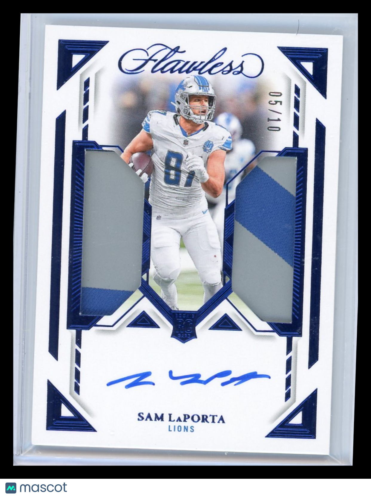 Sam LaPorta - 2024 Panini Flawless Football 05/10 Patch