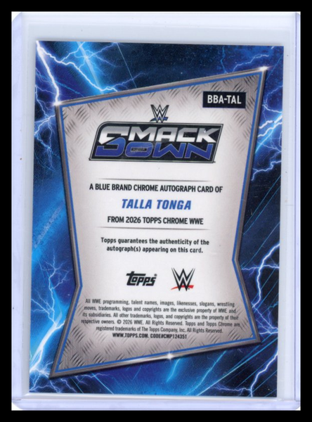 Talla Tonga - 2026 Topps Chrome WWE Rookie Auto