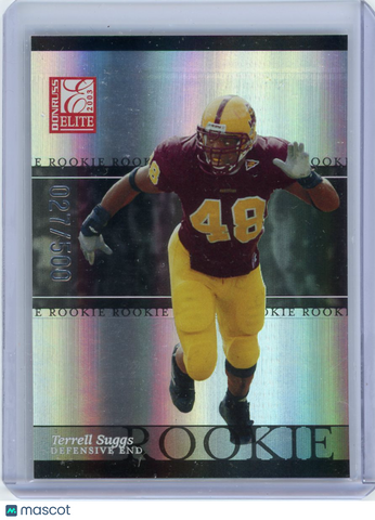 Terrell Suggs - 2003 Donruss Elite Rookie Card 027/500